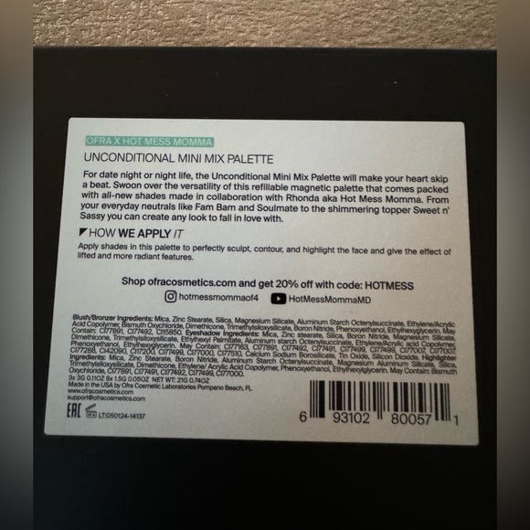 Ofra Cosmetics X Hot Mess Momma 
Unconditional Mini Mix Face Palette - Picture 12 of 14